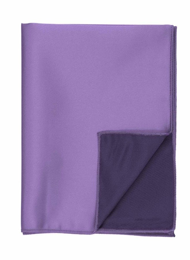 tiemart Purple Solid Color Pocket Square - Image 3